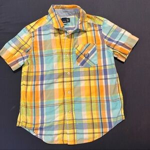 FUN, Brightly colored boy’s button down shirt by Chaps.